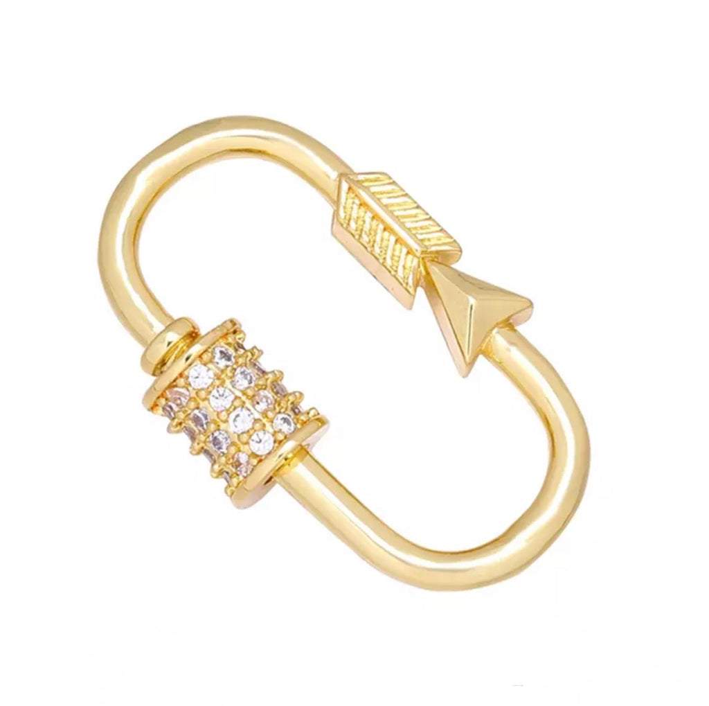 CUPID PAVE LOCK PENDANT