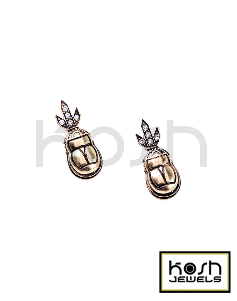 SCARAB DROP EARRINGS