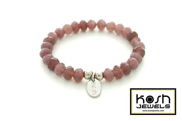 MINI-PURPLE QUARTZ SIGNATURE BEADED BRACELET