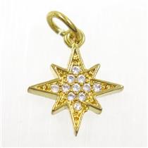 PAVÉ MINI PENDANT NECKLACE - NORTH STAR