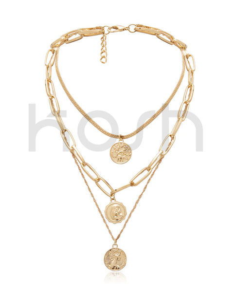 COIN MEDAGLIA III CHOKER & LAYERED NECKLACE