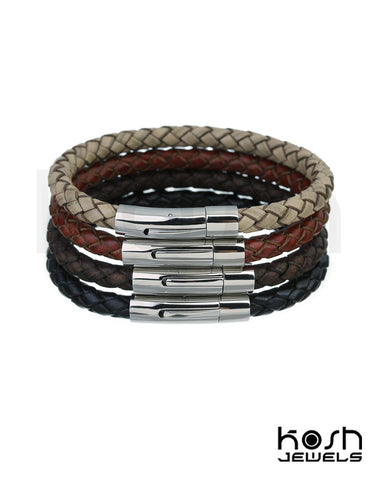 MATTEUS BRAIDED LEATHER BRACELET