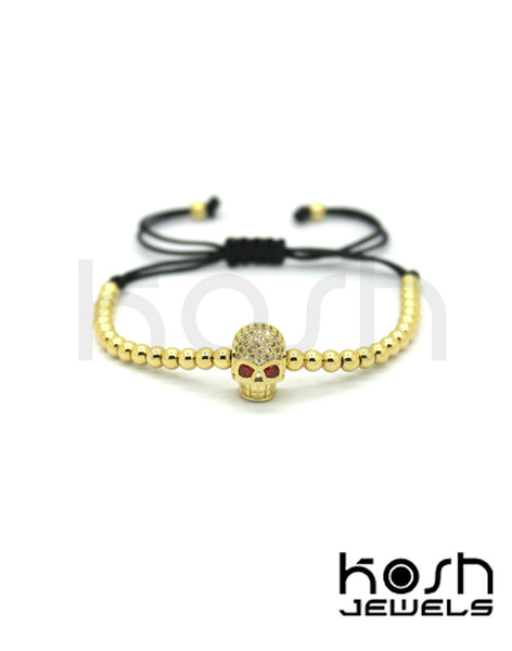 PAVE SKULL BRACELET