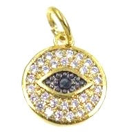 PAVÉ MINI PENDANT NECKLACE - EVIL EYE