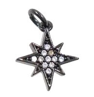 PAVÉ MINI PENDANT NECKLACE - NORTH STAR