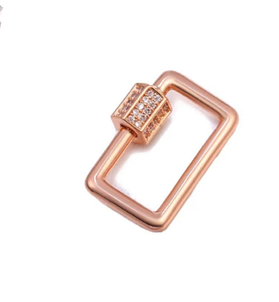 MINI RECTANGLE PAVÉ LOCK