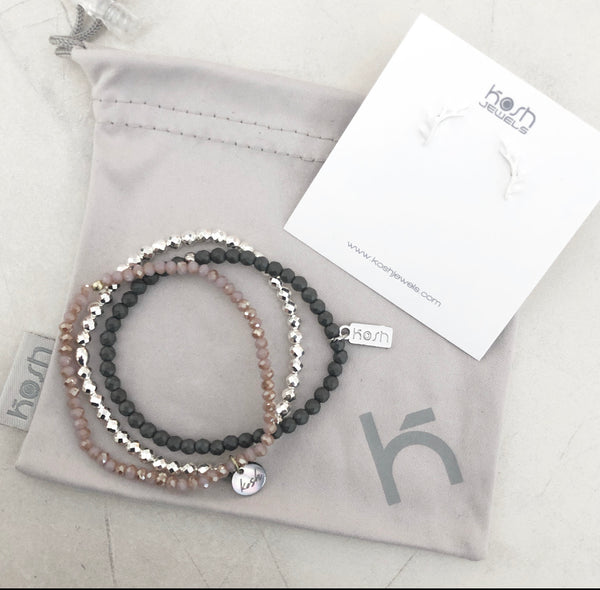 SALTY PINK MINI STACK & STUDS BUNDLE