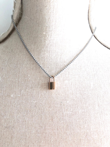 MINI PADLOCK LOCK NECKLACE