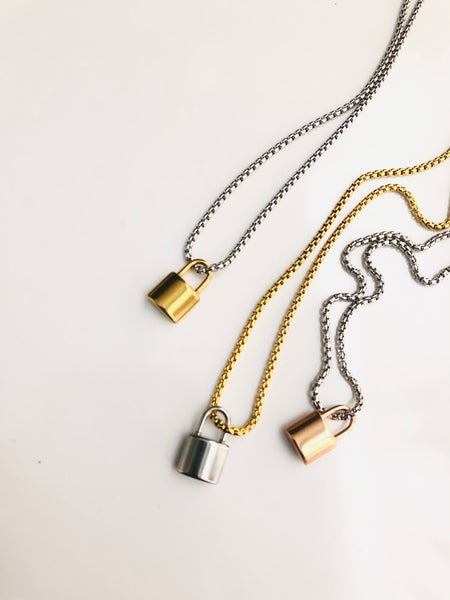 MINI PADLOCK LOCK NECKLACE