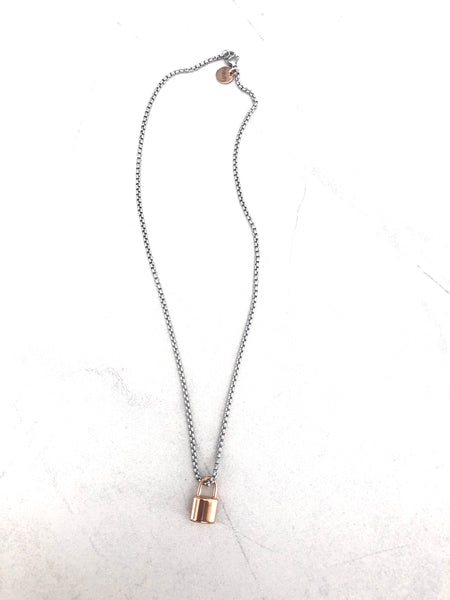 MINI PADLOCK LOCK NECKLACE