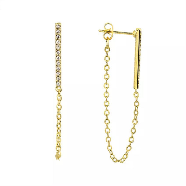 CHAIN DROP EARRINGS - ZARA USE ZARA10 at CHECKOUT