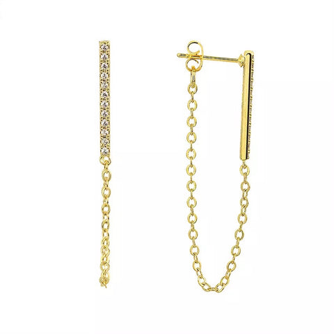 CHAIN DROP EARRINGS - ZARA USE ZARA10 at CHECKOUT