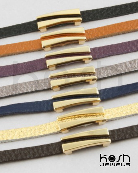 LUXE BAR LEATHER  BRACELET